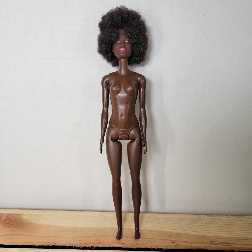 Barbie Articulated "Made To Move" Dark Skin Tone Fashion Doll (No Clothes)